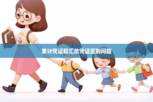 累计凭证和汇总凭证区别问题