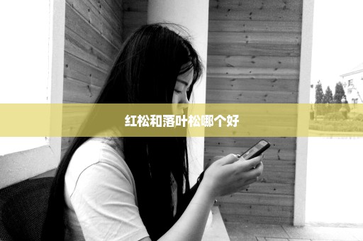 红松和落叶松哪个好