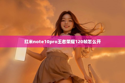 红米note10pro王者荣耀120帧怎么开