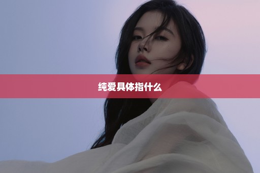 纯爱具体指什么