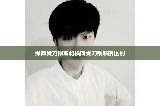 纵向受力钢筋和横向受力钢筋的区别