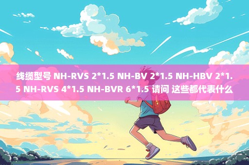 线缆型号 NH-RVS 2*1.5 NH-BV 2*1.5 NH-HBV 2*1.5 NH-RVS 4*1.5 NH-BVR 6*1.5 请问 这些都代表什么意思