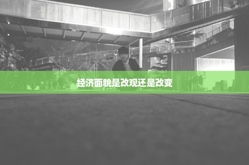 经济面貌是改观还是改变