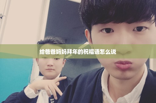 给爸爸妈妈拜年的祝福语怎么说