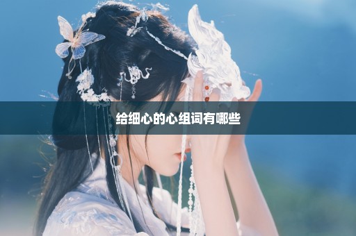 给细心的心组词有哪些