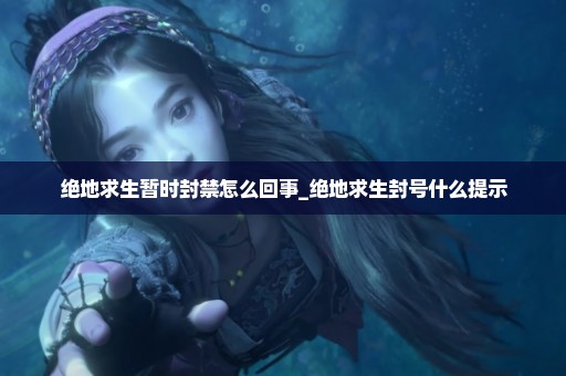 绝地求生暂时封禁怎么回事_绝地求生封号什么提示