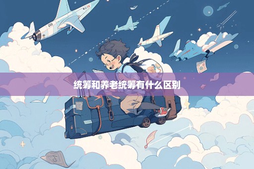 统筹和养老统筹有什么区别