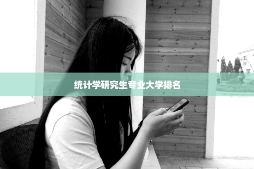 统计学研究生专业大学排名