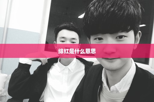绯红是什么意思