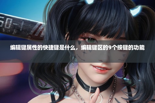 编辑键属性的快捷键是什么，编辑键区的9个按键的功能 