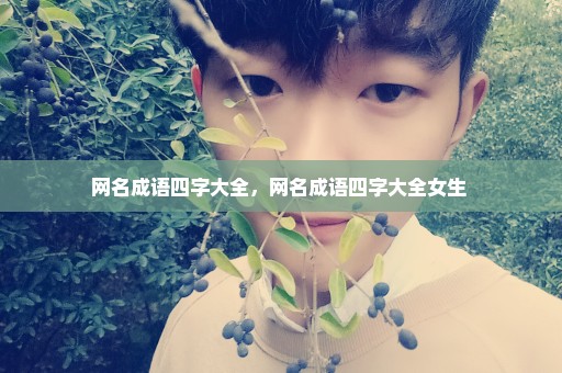 网名成语四字大全，网名成语四字大全女生 