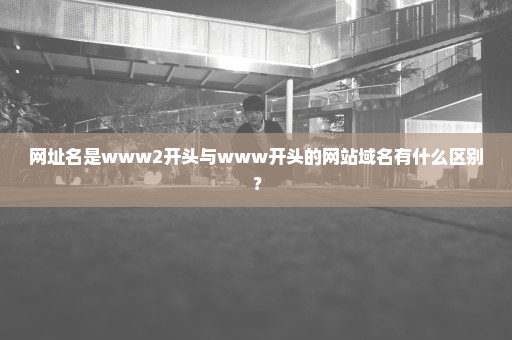 网址名是www2开头与www开头的网站域名有什么区别？