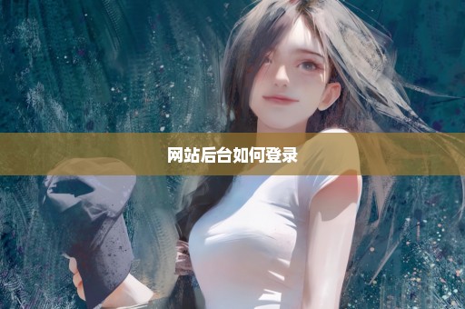 网站后台如何登录