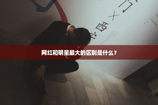 网红和明星最大的区别是什么？