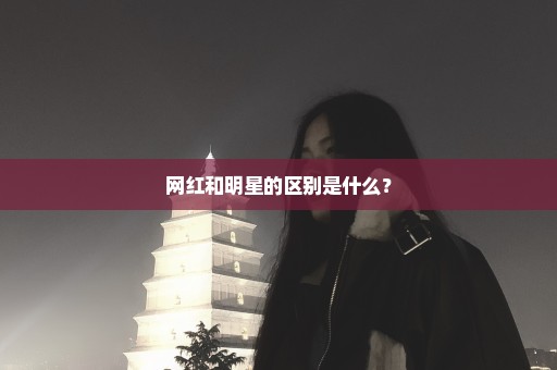 网红和明星的区别是什么？