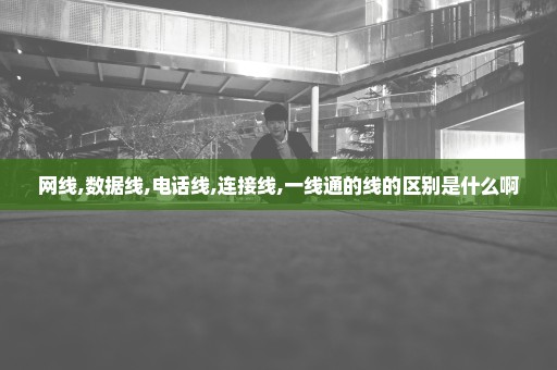 网线,数据线,电话线,连接线,一线通的线的区别是什么啊