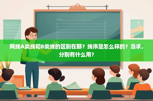 网线A类线和B类线的区别在那？线序是怎么样的？急求，分别有什么用？