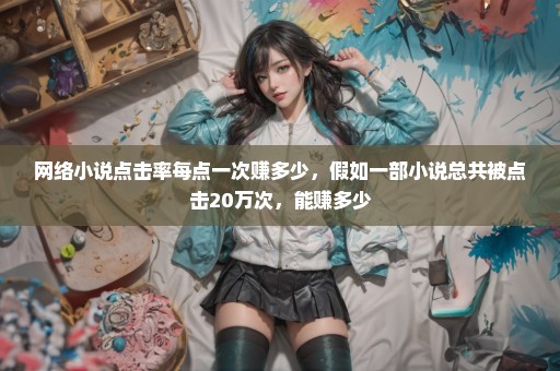 网络小说点击率每点一次赚多少，假如一部小说总共被点击20万次，能赚多少