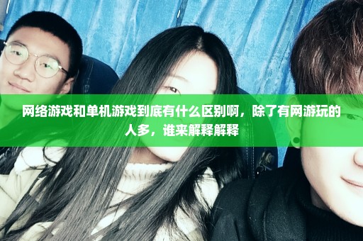 网络游戏和单机游戏到底有什么区别啊，除了有网游玩的人多，谁来解释解释