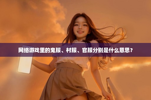 网络游戏里的鬼服、村服、官服分别是什么意思？