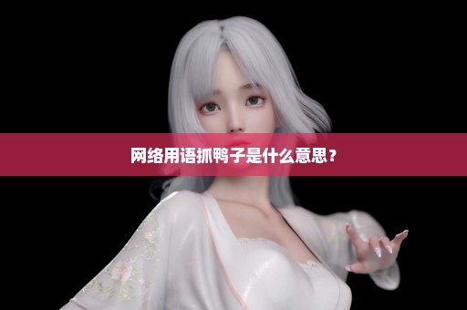 网络用语抓鸭子是什么意思？