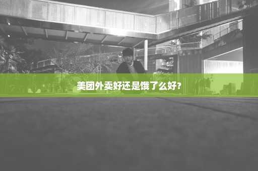美团外卖好还是饿了么好？