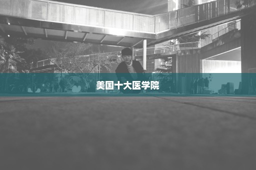 美国十大医学院