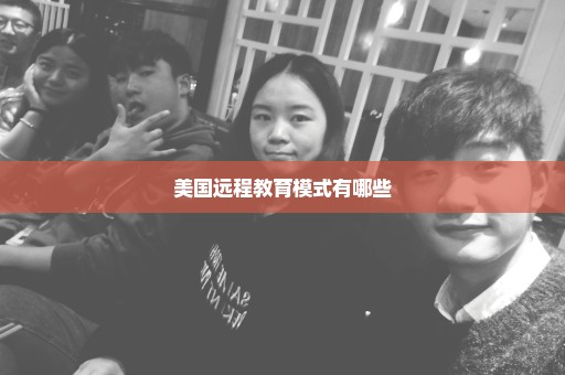 美国远程教育模式有哪些