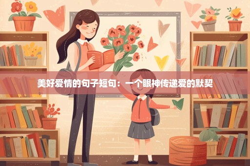 美好爱情的句子短句：一个眼神传递爱的默契
