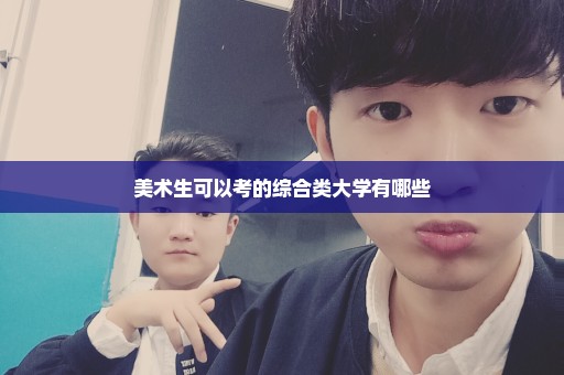 美术生可以考的综合类大学有哪些