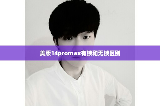 美版14promax有锁和无锁区别