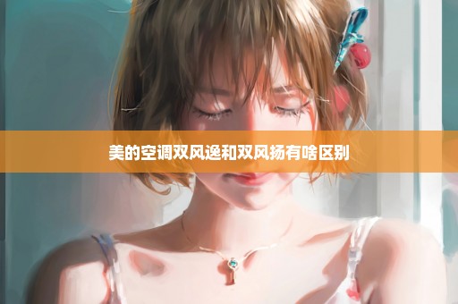 美的空调双风逸和双风扬有啥区别