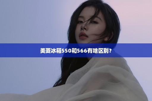 美菱冰箱550和566有啥区别？