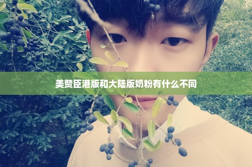 美赞臣港版和大陆版奶粉有什么不同