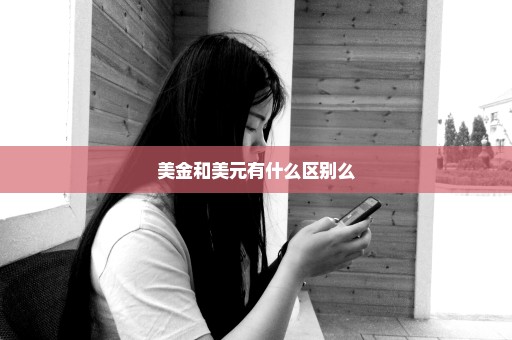 美金和美元有什么区别么