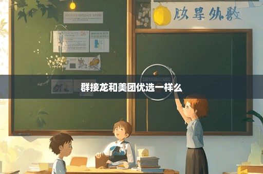 群接龙和美团优选一样么