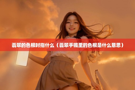 翡翠的色根时指什么（翡翠手镯里的色根是什么意思）