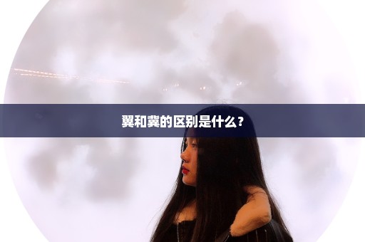 翼和冀的区别是什么？