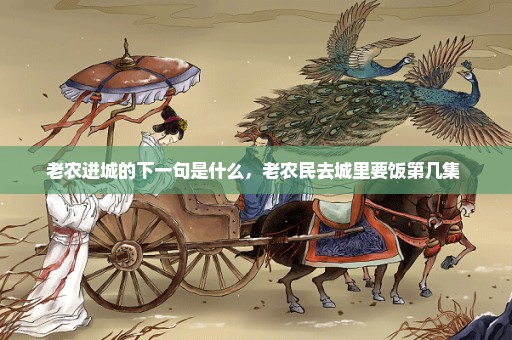 老农进城的下一句是什么，老农民去城里要饭第几集 