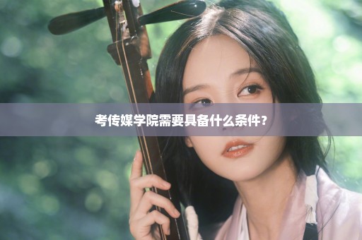 考传媒学院需要具备什么条件？