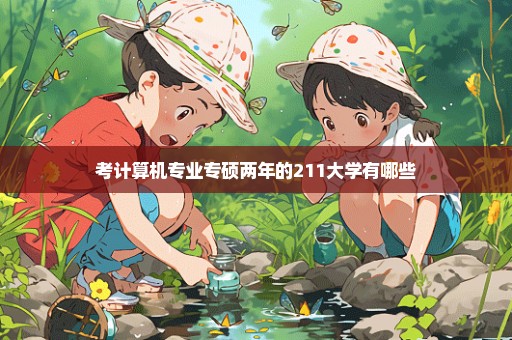 考计算机专业专硕两年的211大学有哪些