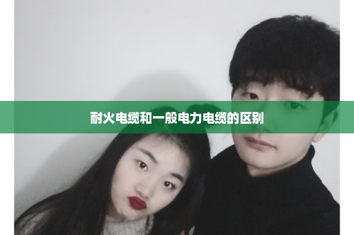 耐火电缆和一般电力电缆的区别
