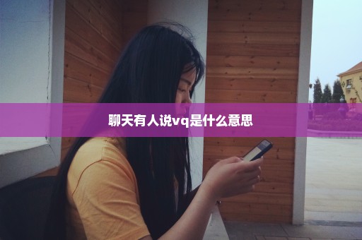 聊天有人说vq是什么意思