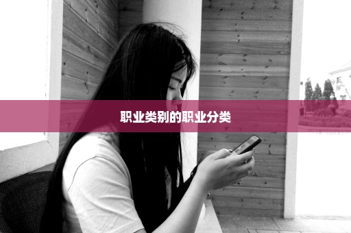 职业类别的职业分类