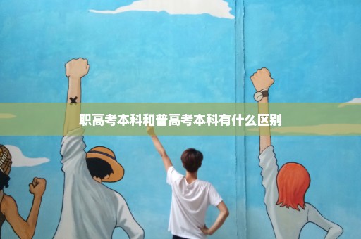 职高考本科和普高考本科有什么区别
