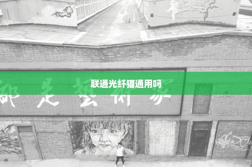 联通光纤猫通用吗