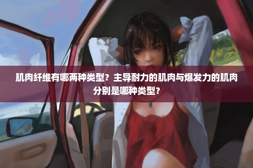 肌肉纤维有哪两种类型？主导耐力的肌肉与爆发力的肌肉分别是哪种类型？