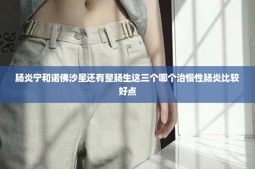 肠炎宁和诺佛沙星还有整肠生这三个哪个治慢性肠炎比较好点