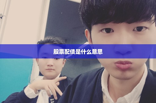股票配债是什么意思