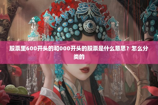 股票里600开头的和000开头的股票是什么意思？怎么分类的